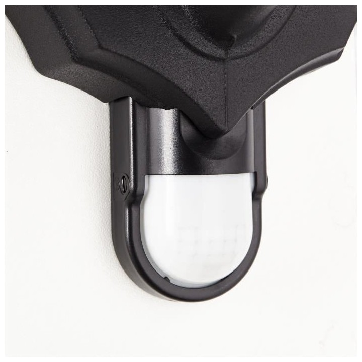 Applique extérieure detecteur CARLEEN couleur noir E27