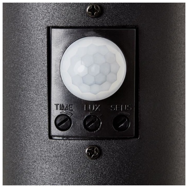 Potelet avec détecteur DODY couleur noir E27