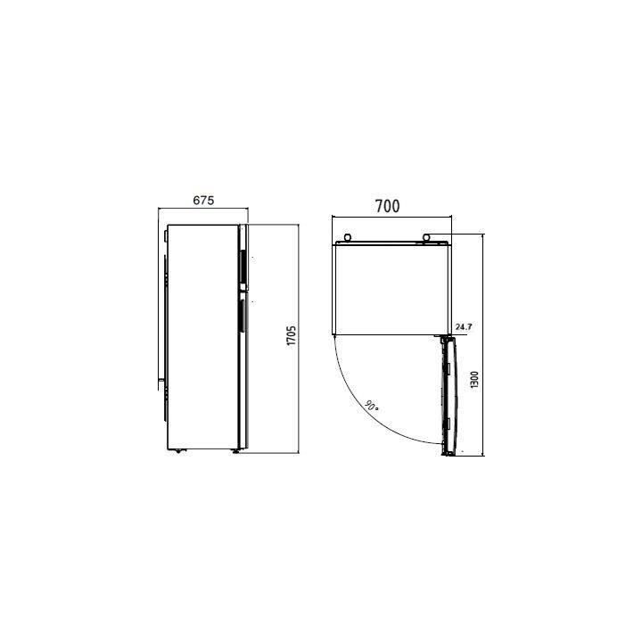 BEKO RDSE450K30SN- Réfrigérateur double porte pose libre 379L (280+9