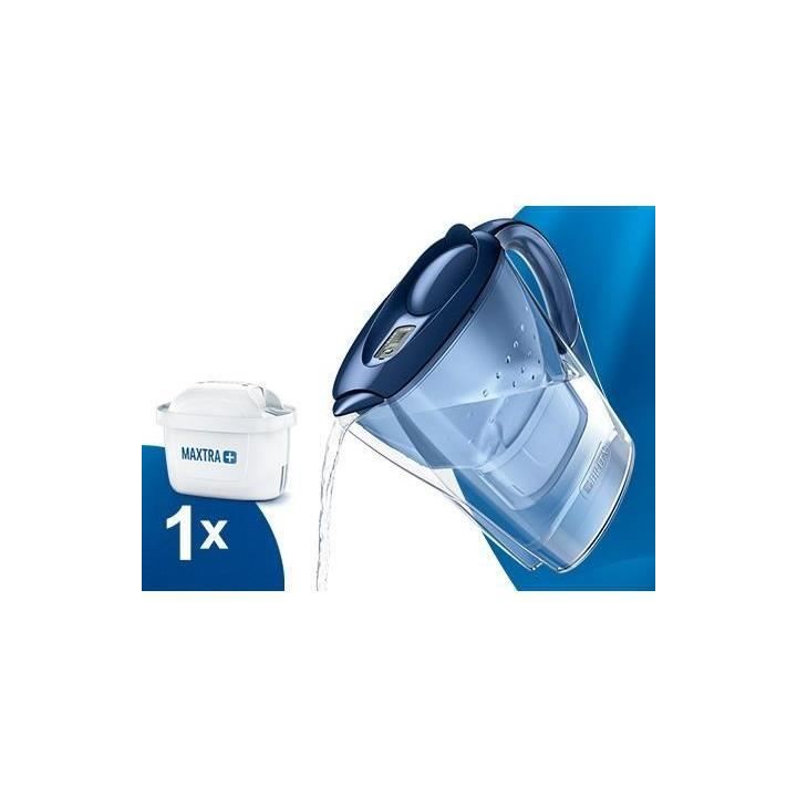 Carafe BRITA Marella Memo 2,4L Bleue + Une cartouche filtrante