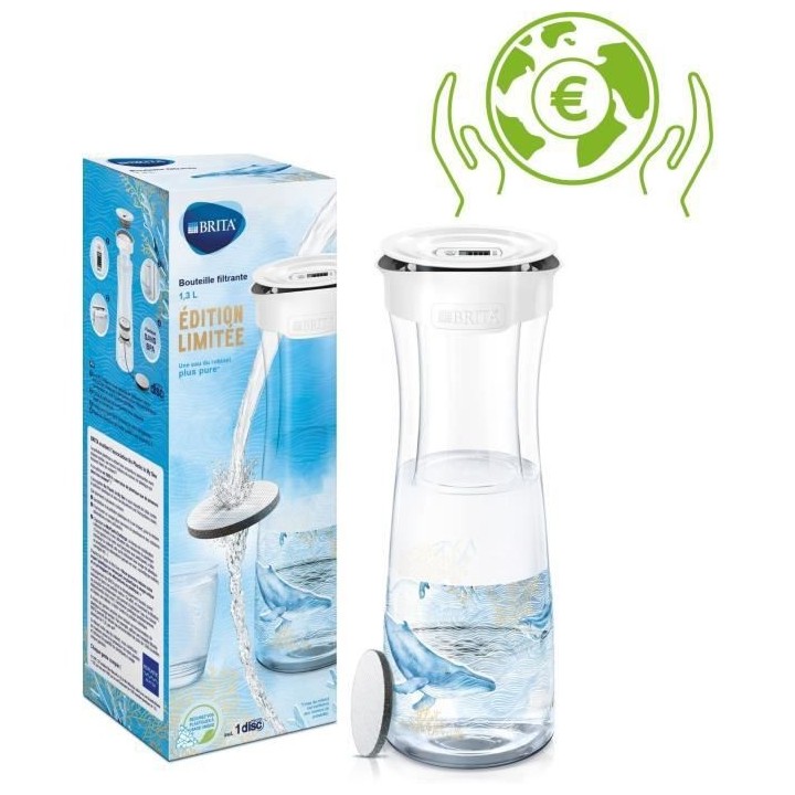 Bouteille filtrante Edition limitée- 1 microdisc filtrant inclus BRIT