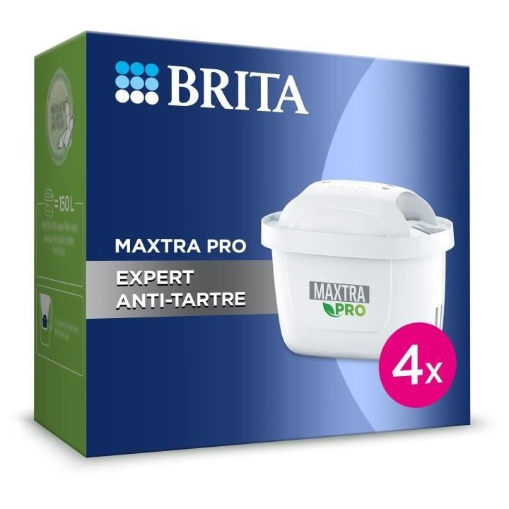 BRITA Pack de 4 cartouches MAXTRA PRO Expert anti-tartre
