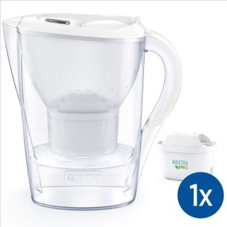 BRITA Carafe filtrante Marella blanche (2,4L) inclus 1 cartouche MAXTR