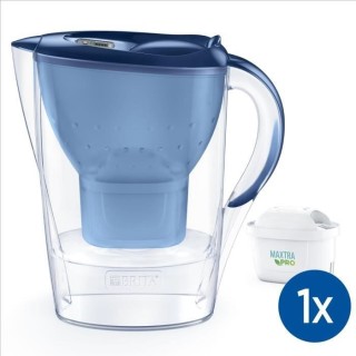 BRITA Carafe filtrante Marella bleue (2,4L) inclus 1 cartouche MAXTRA