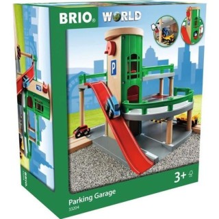 Brio World Garage Rail / Route - 3 niveaux - Accessoire pour circuit d