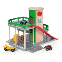 Brio World Garage Rail / Route - 3 niveaux - Accessoire pour circuit de train en bois - Ravensburger - Mixte des 3 ans - 33204