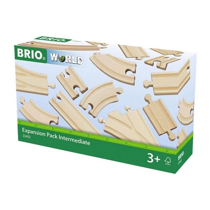 Brio World Coffret Evolution Intermédiaire -16 Rails - Accessoire pou