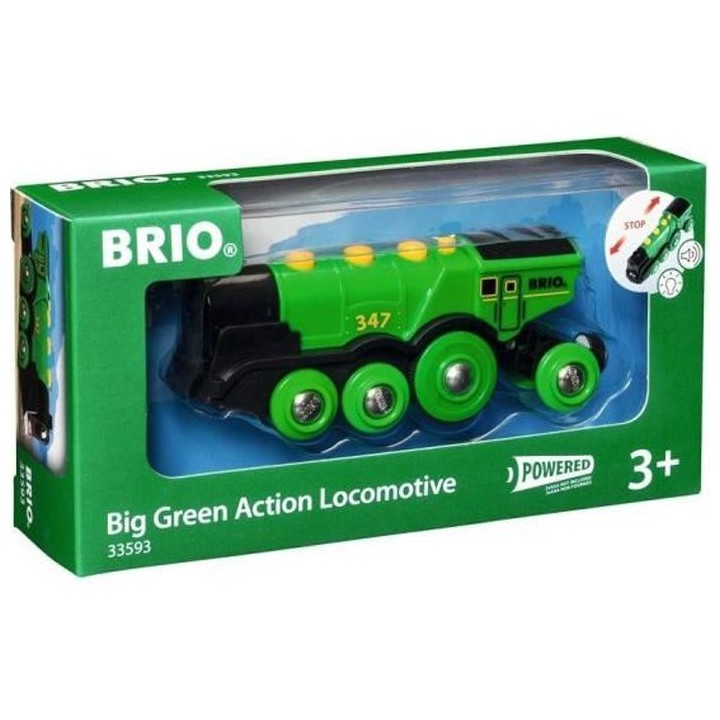Brio World Locomotive Verte Puissante a piles - Accessoire son & lumie