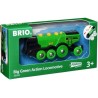 Brio World Locomotive Verte Puissante a piles - Accessoire son & lumiere Circuit de train en bois - Ravensburger - Des 3 ans - 3