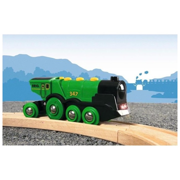 Brio World Locomotive Verte Puissante a piles - Accessoire son & lumie