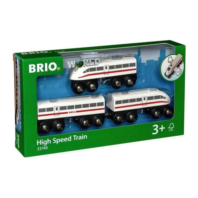 Brio World TGV avec Son - Accessoire Circuit de train en bois - Ravensburger - Mixte des 3 ans - 33748