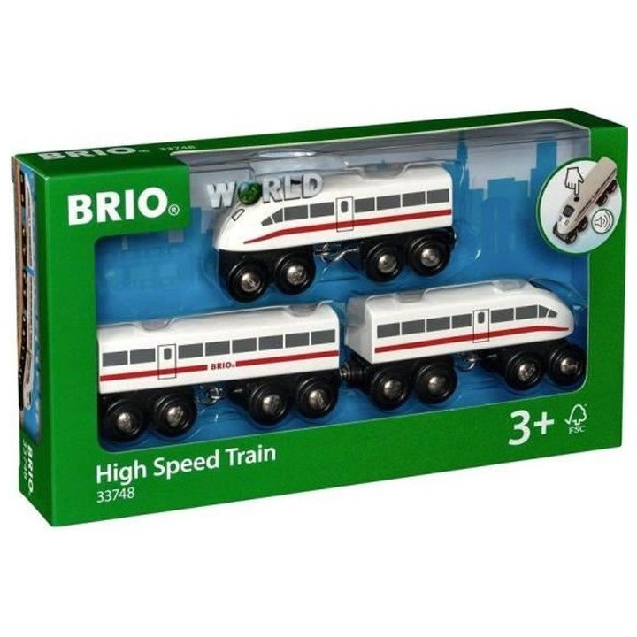 Brio World TGV avec Son - Accessoire Circuit de train en bois - Ravens