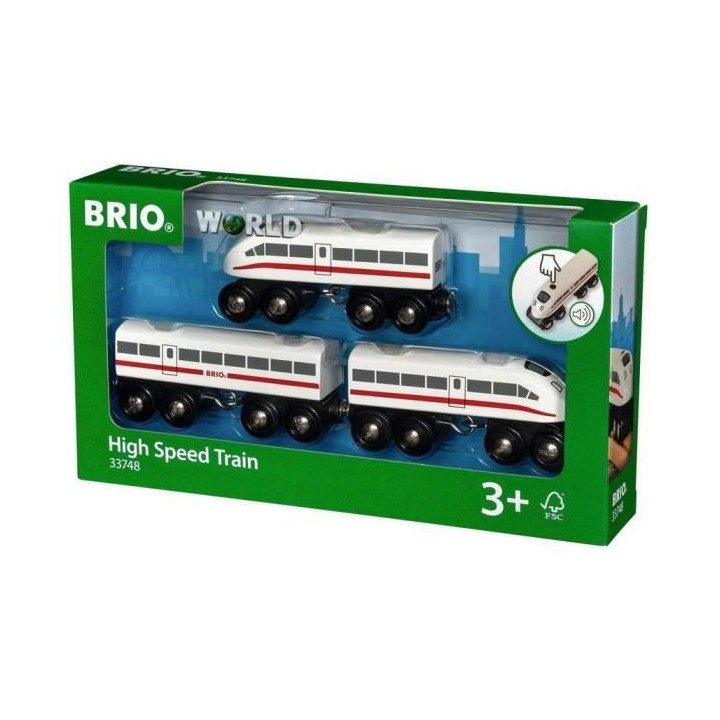 Brio World TGV avec Son - Accessoire Circuit de train en bois - Ravens