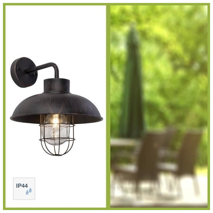 BRILLIANT - PORTLAND applique extérieure - descendante - coloris roui