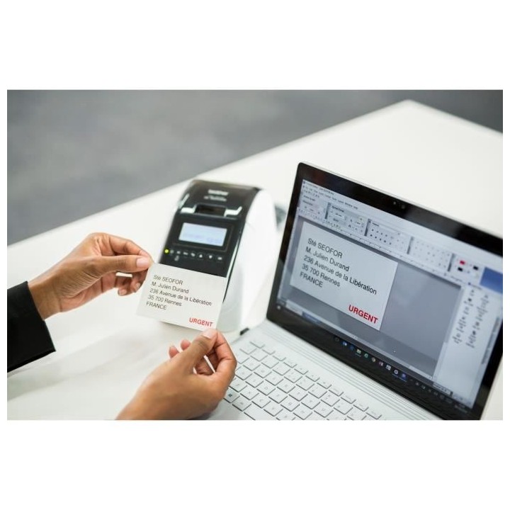 Imprimante d'étiquettes professionnelle avec Wi-Fi, réseau Ethernet