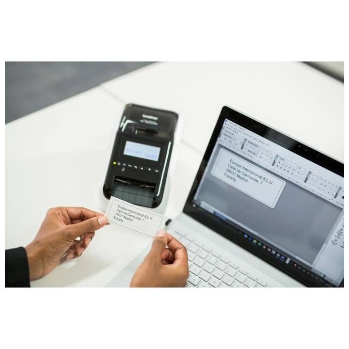 Imprimante d'étiquettes professionnelle avec Wi-Fi, réseau Ethernet