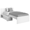 PARISOT Chambre enfant complete 2 pieces - Lit + bureau - Style essentiel - Décor blanc - COSMOS