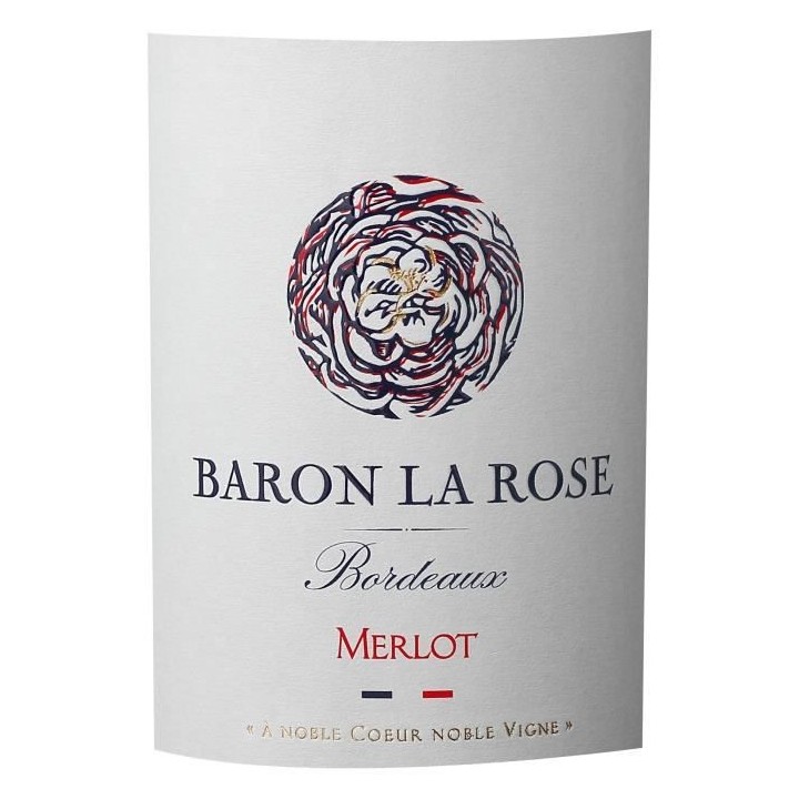 Baron La rosé Merlot 2022 Bordeaux - Vin rouge de Bordeaux