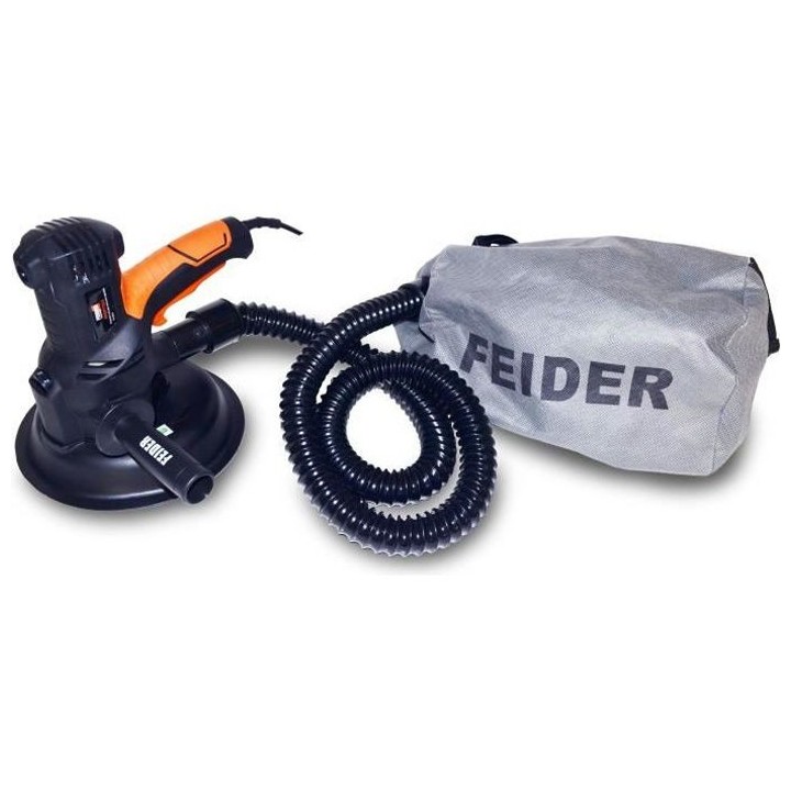 Ponceuse plâtre FEIDER FPEP710-3 710W 180mm a aspiration intégrée