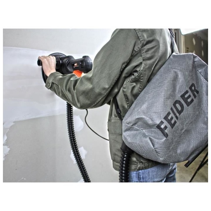 Ponceuse plâtre FEIDER FPEP710-3 710W 180mm a aspiration intégrée