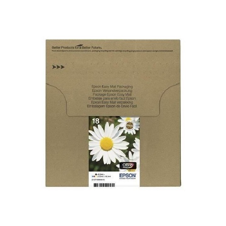 EPSON Multipack EasyMail 18 - Pâquerette - Noir, Jaune, Cyan, Magenta