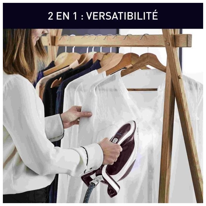 CALOR GV9810C0 Pro Express Vision Centrale vapeur, Lumiere Smart LED,