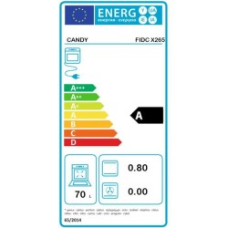 Four catalyse encastrable - convection naturelle CANDY FIDC X265 - Noir - 70L - 60 cm - Classe A