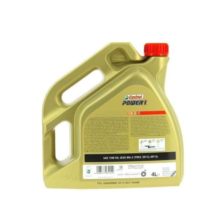 Huile-Additif Power 1 4T - CASTROL - Synthetique / 15W50 / 4L