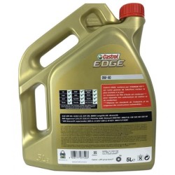 Huile-Additif Edge - CASTROL - Synthetique / 0W40 / 5L