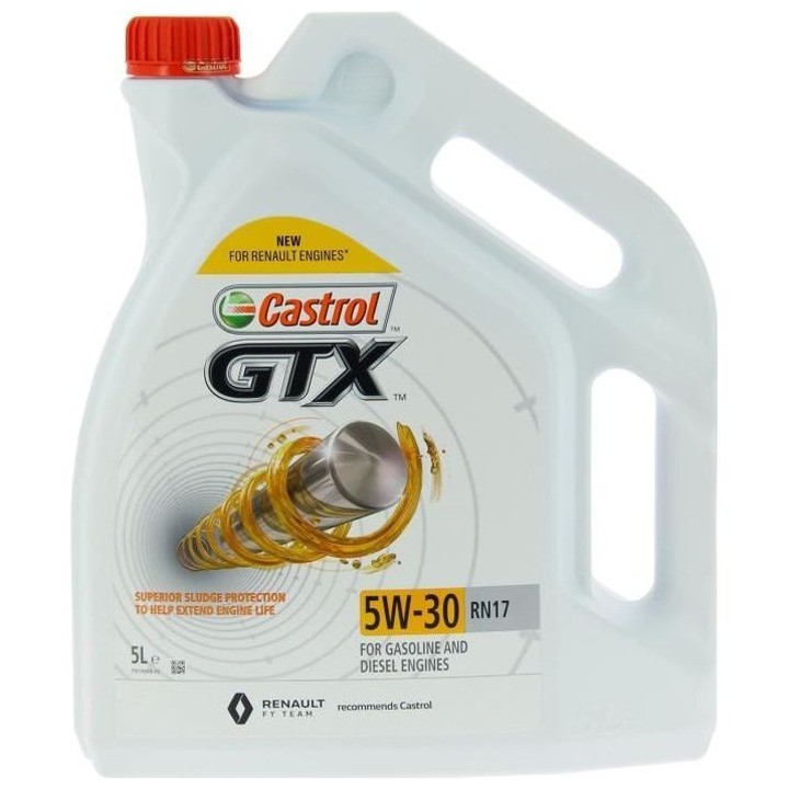 CASTROL Huile moteur GTX 5W-30 RN17 - 5L