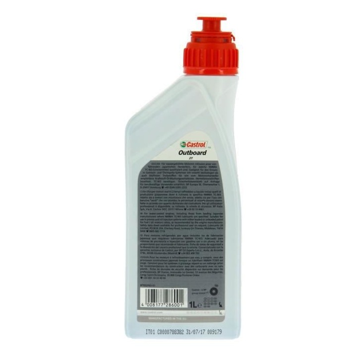 Huile-Additif Outboard 2T - CASTROL - Minerale / 1L