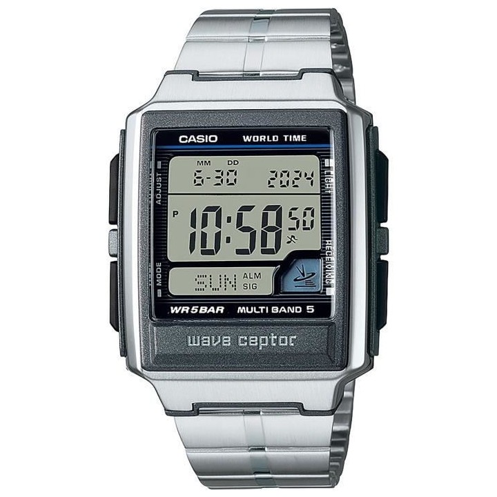 CASIO - Montre radio - Multifonctions - Acier