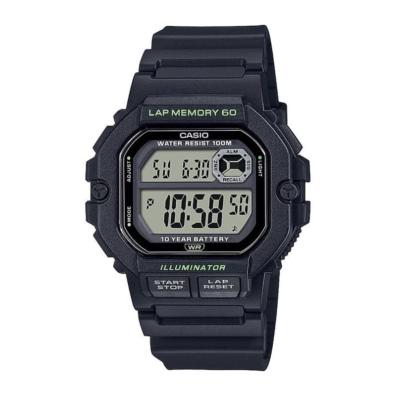 Montre - CASIO - Sport - Noir résine