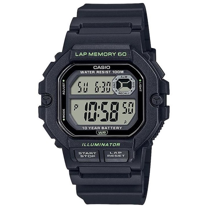 Montre - CASIO - Sport - Noir résine