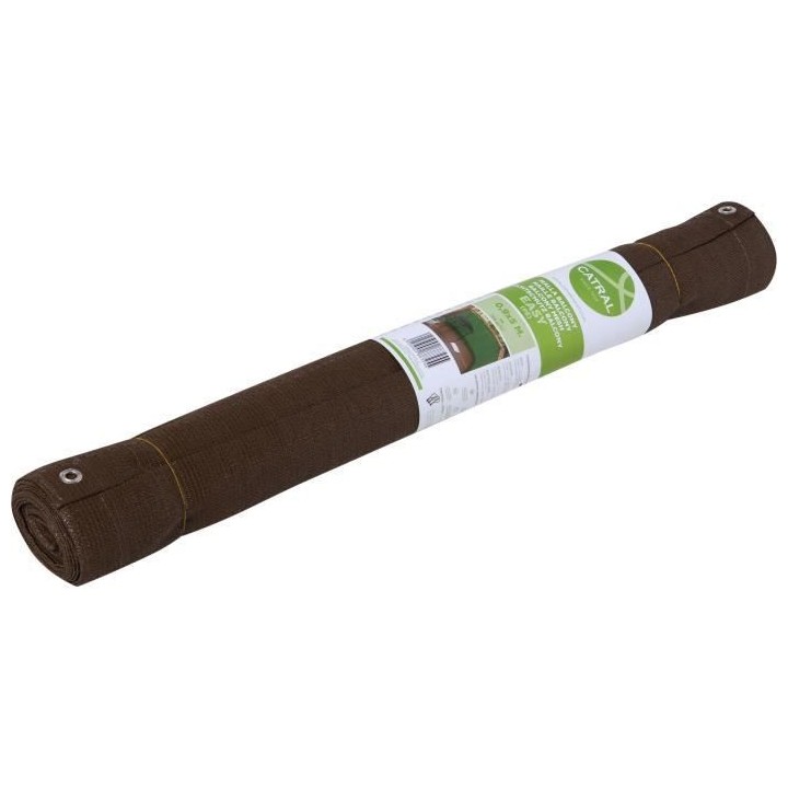 CATRAL - Brise-vue balcony easy 160 grs 0,9mx5m marron