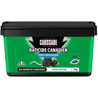 CAUSSADE CARPT720 Raticide Canadien Pat'Appat Fortes Infestations | 72
