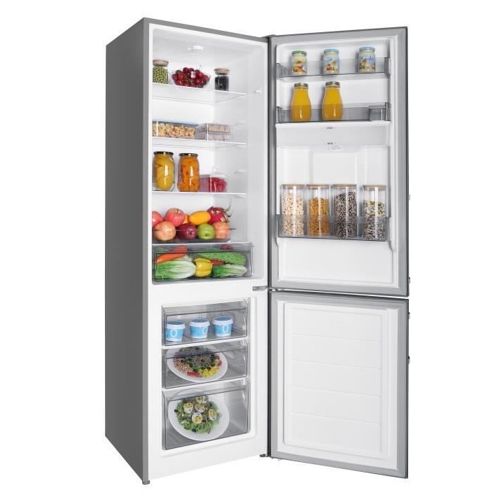 CONTINENTAL EDISON CEFC260IX Réfrigérateur congélateur bas 260 L -