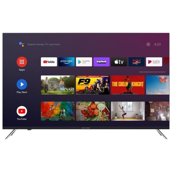 CONTINENTAL EDISON - CELED55SAUHD23B7 - TV LED UHD 4K - 55'' (139,7 cm