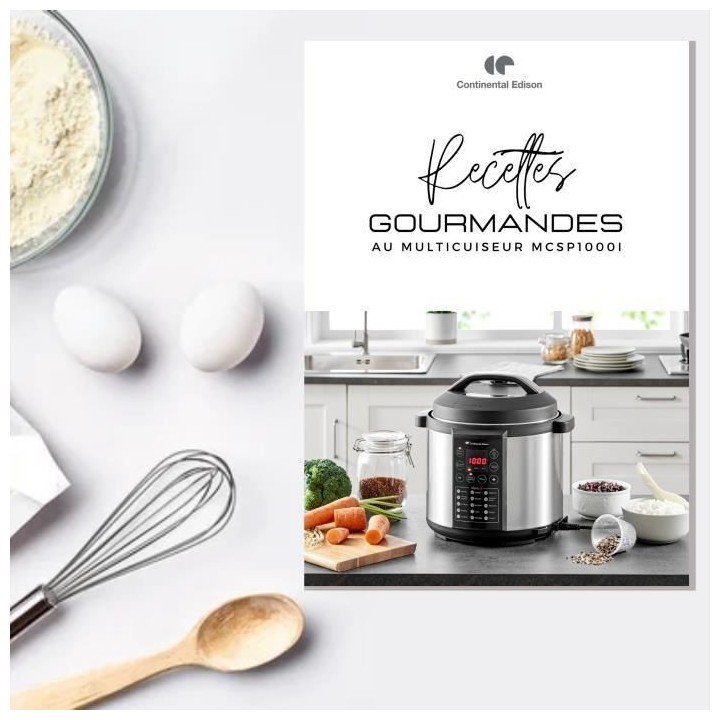 CONTINENTAL EDISON CEMCSP1000I - Multicuiseur Autocuisuer sous pressio
