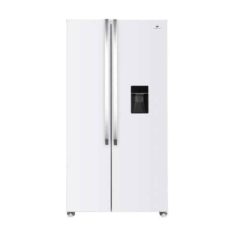 Réfrigérateur américain Continental Edison - CERA532NFW - 4 portes - 532L - L90 cm xH177 cm - Blanc