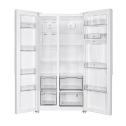 Réfrigérateur américain Continental Edison - CERA532NFW - 4 portes - 532L - L90 cm xH177 cm - Blanc