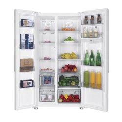 Réfrigérateur américain Continental Edison - CERA532NFW - 4 portes - 532L - L90 cm xH177 cm - Blanc