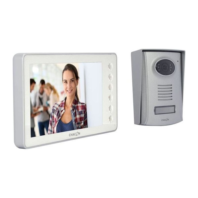 CHACON Videophone 2 fils 7'' - Blanc