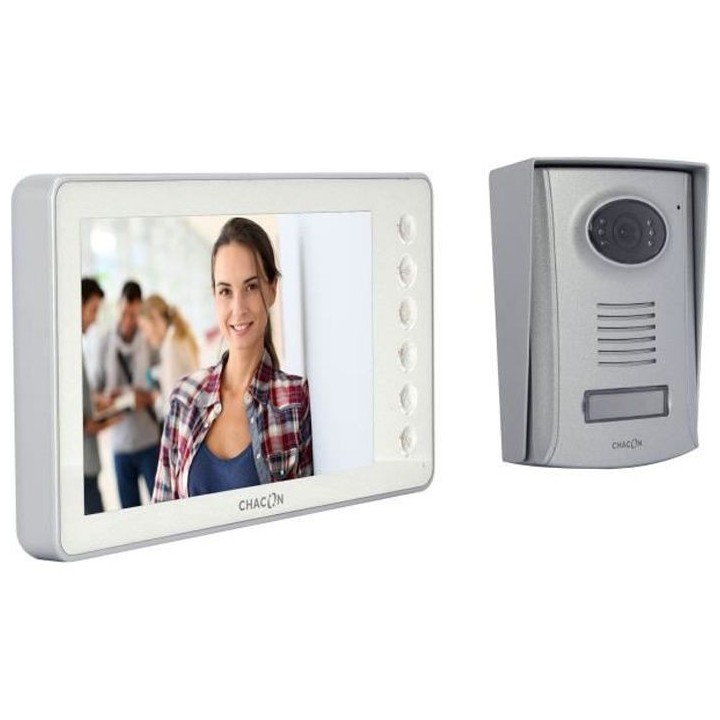 CHACON Videophone 2 fils 7'' - Blanc