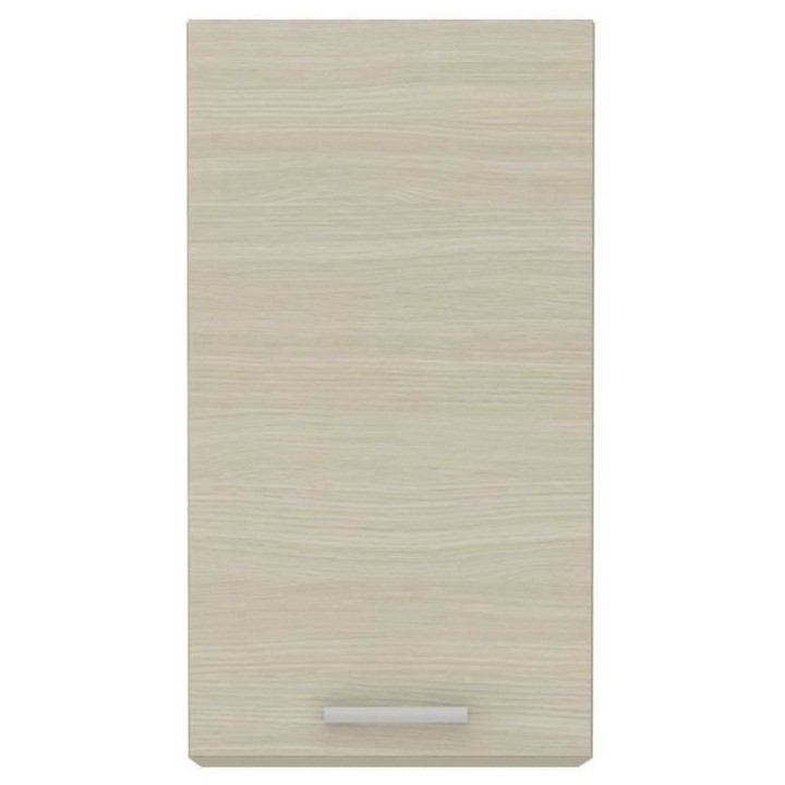 CHAMONIX Meuble haut - 1 Porte battante - Mélaminé - Décor chene -