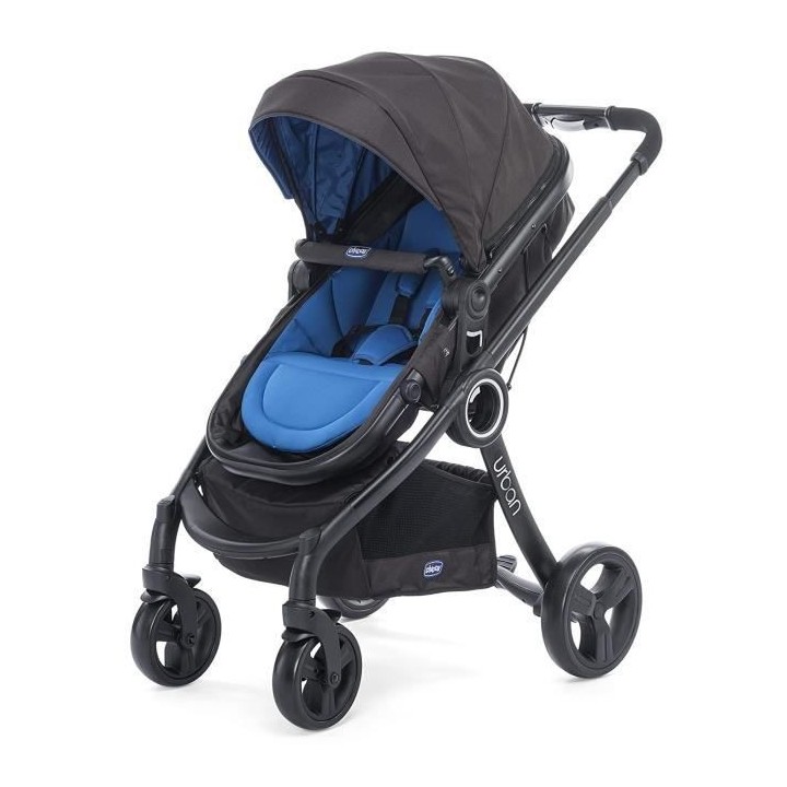 CHICCO Set Accessoires Poussette Urban Power Bleu avec capote et tabli