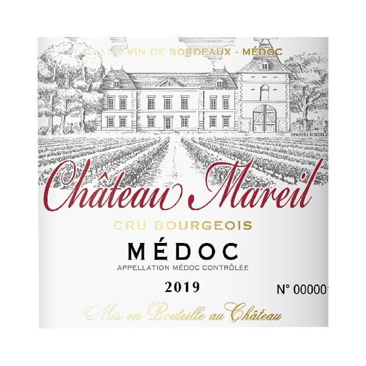 Château Mareil 2019 Médoc Cru Bourgeois - Vin rouge de Bordeaux