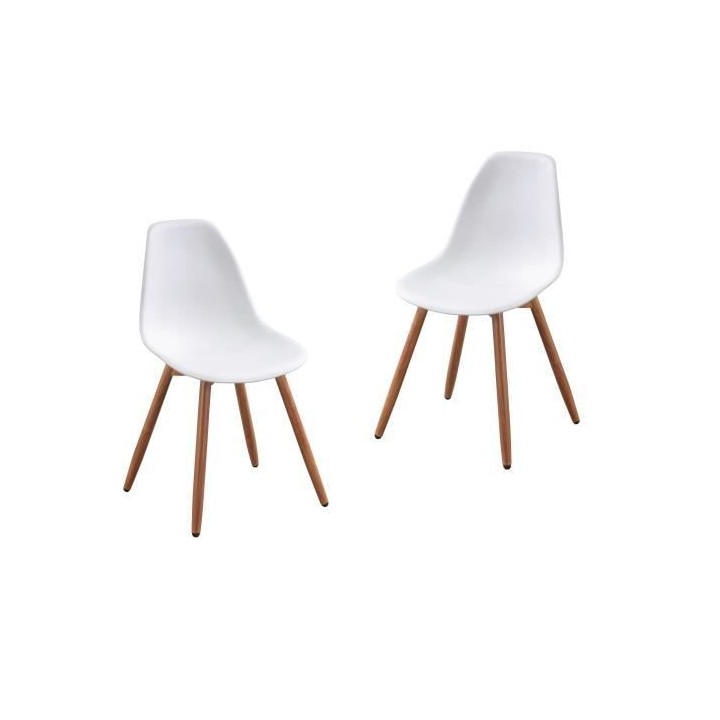 Lot de 2 chaises de jardin PP - 50 x 55 x 85,5 cm