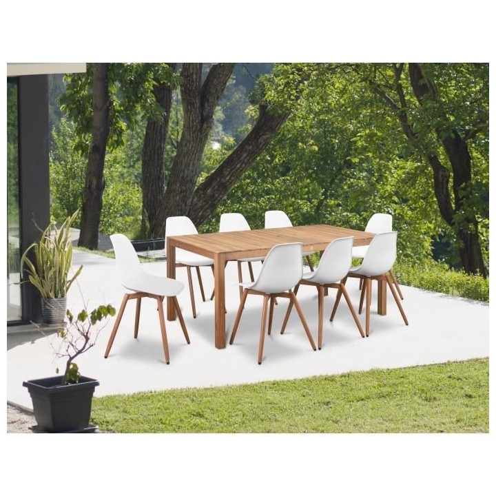 Lot de 2 chaises de jardin PP - 50 x 55 x 85,5 cm