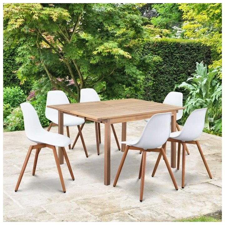 Lot de 2 chaises de jardin PP - 50 x 55 x 85,5 cm